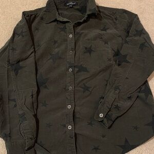Velvet Heart Olive Star Print Shirt